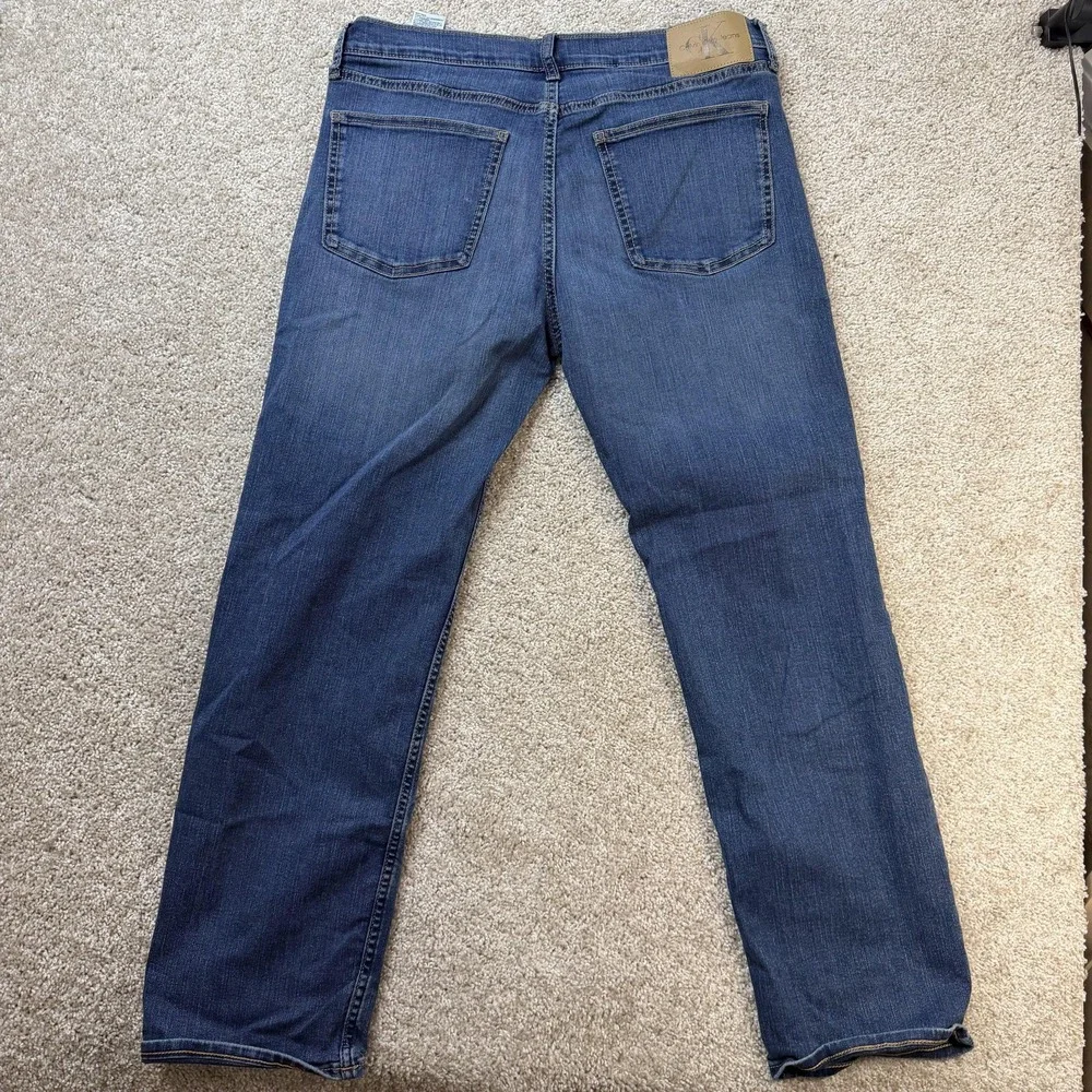 Calvin Klein Jeans Mens 34x29 Medium Wash Blue Denim Regular Straight Casual